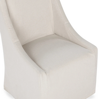 Wesson Upholstered Rolling Dining Chair