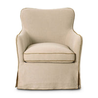 Della Slipcover Swivel Chair