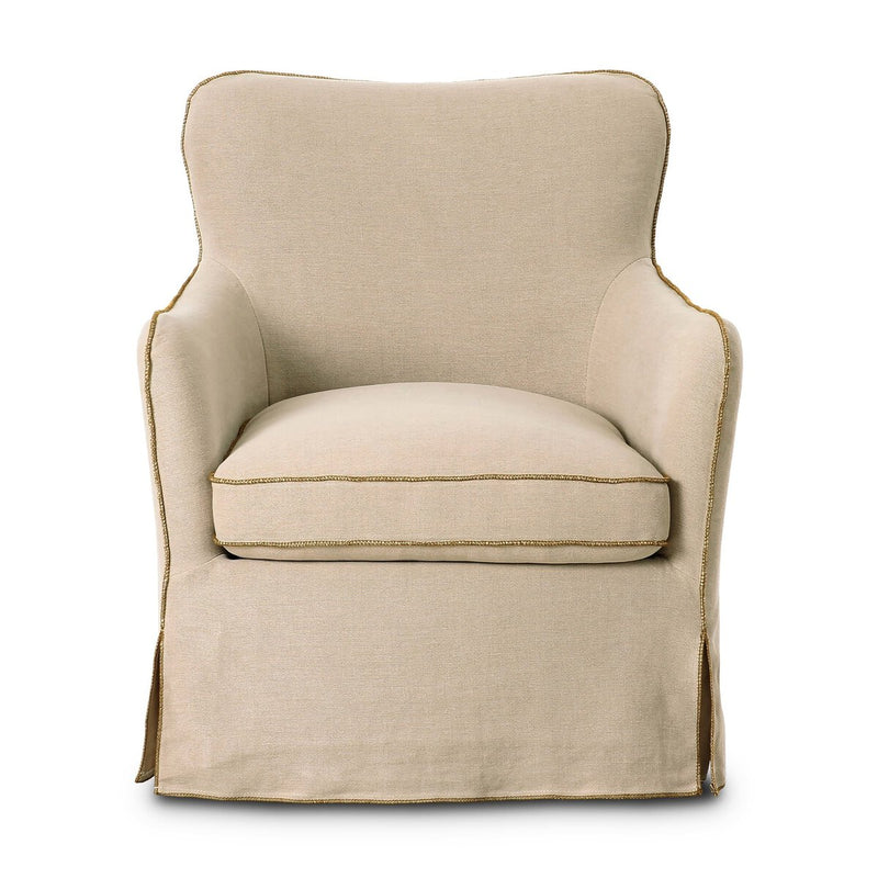 Della Slipcover Swivel Chair