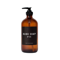 Amber Hand Soap Bottle