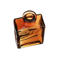 5oz Glass Rectangular Bottle Amber