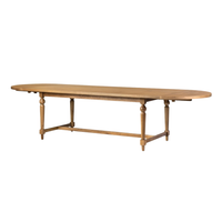 Berlio Oval Leaf Extension Dining Table