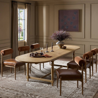 Berlio Oval Leaf Extension Dining Table