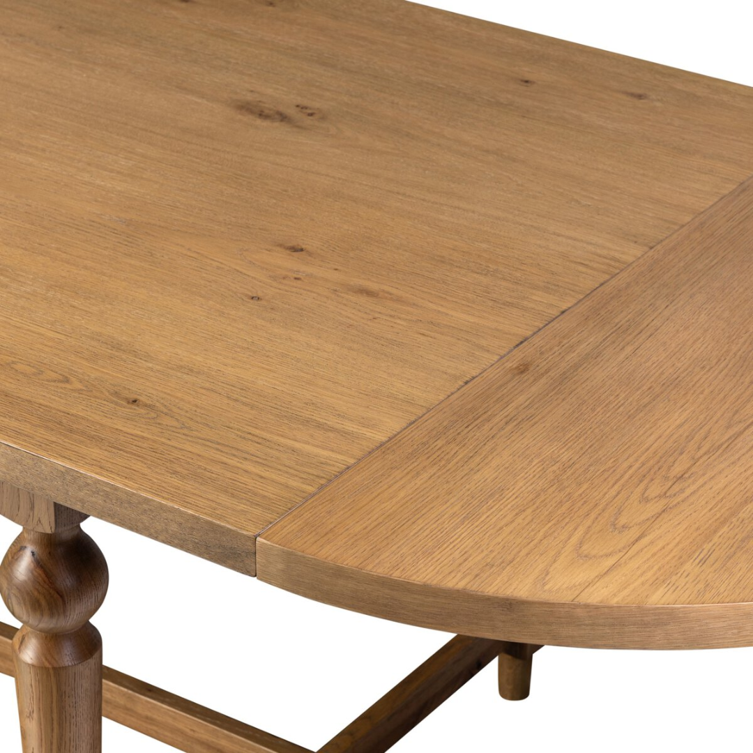 Berlio Oval Leaf Extension Dining Table