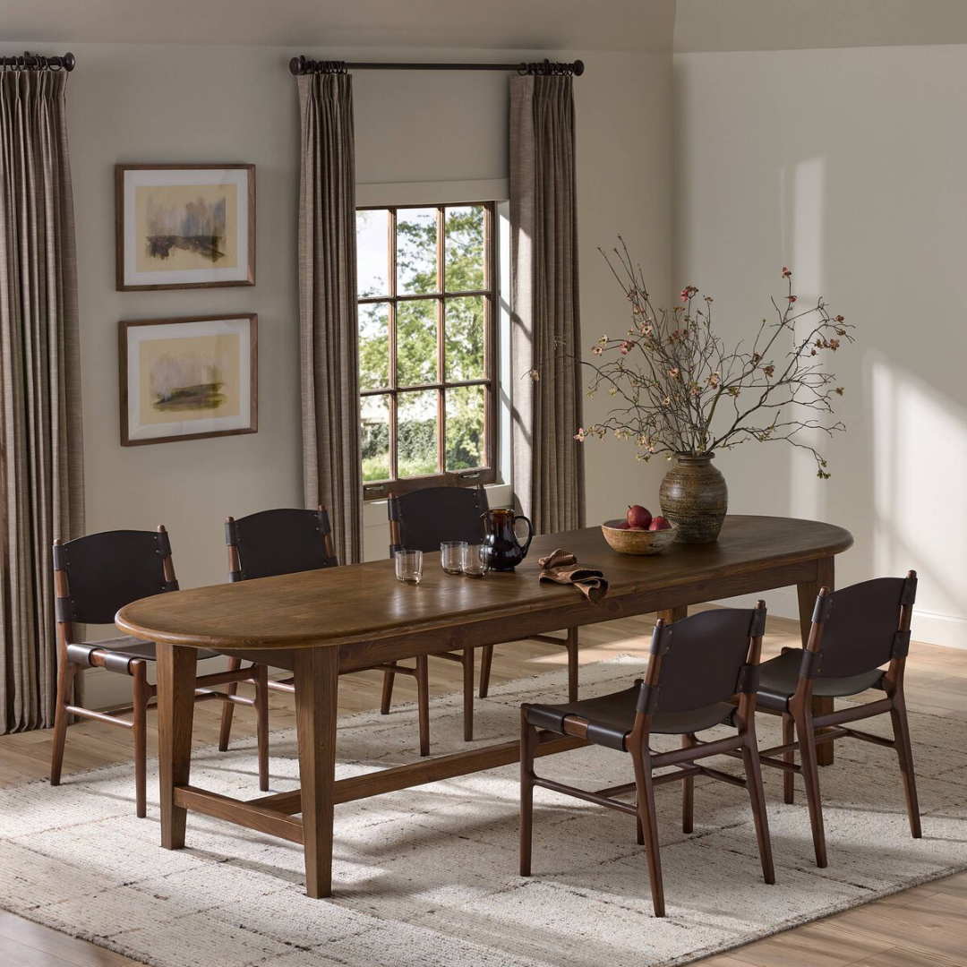 Asha 110" Oval Dining Table