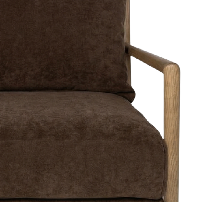 Benton Accent Chair [Velvet Coffee]