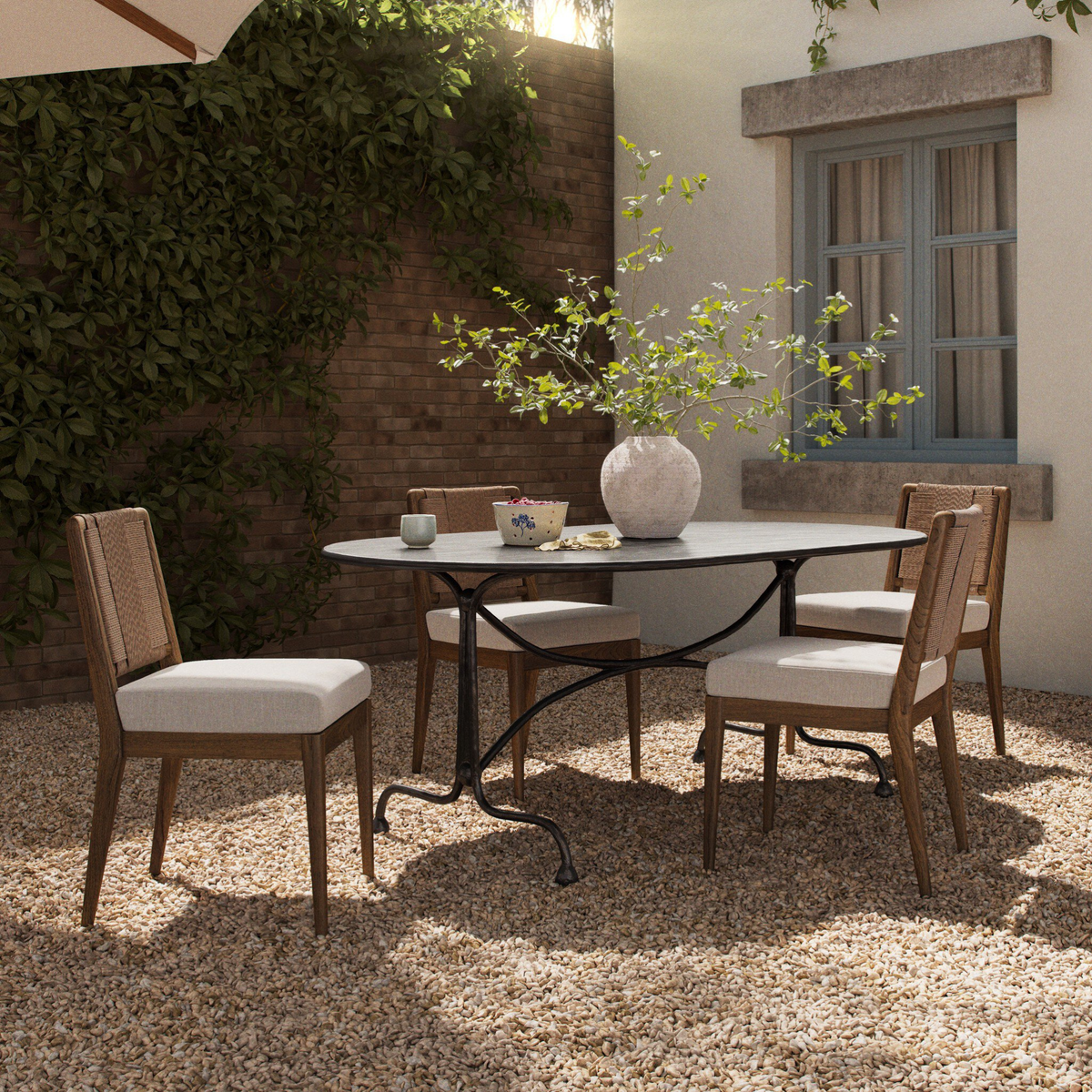 Leonora Outdoor Dining Table-76"