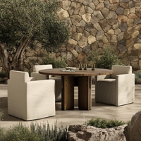 Renard Round Outdoor Dining Table-60"