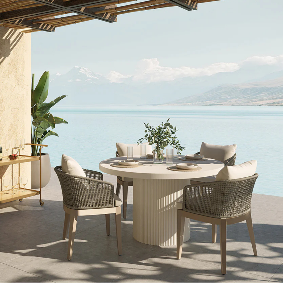 Nash Outdoor Dining Table 55"