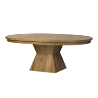 Lenny Round Extension Dining Table 60"