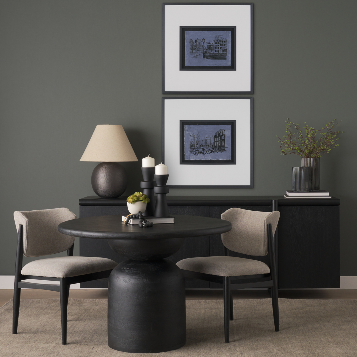 Atlas Round Pedestal Dining Table