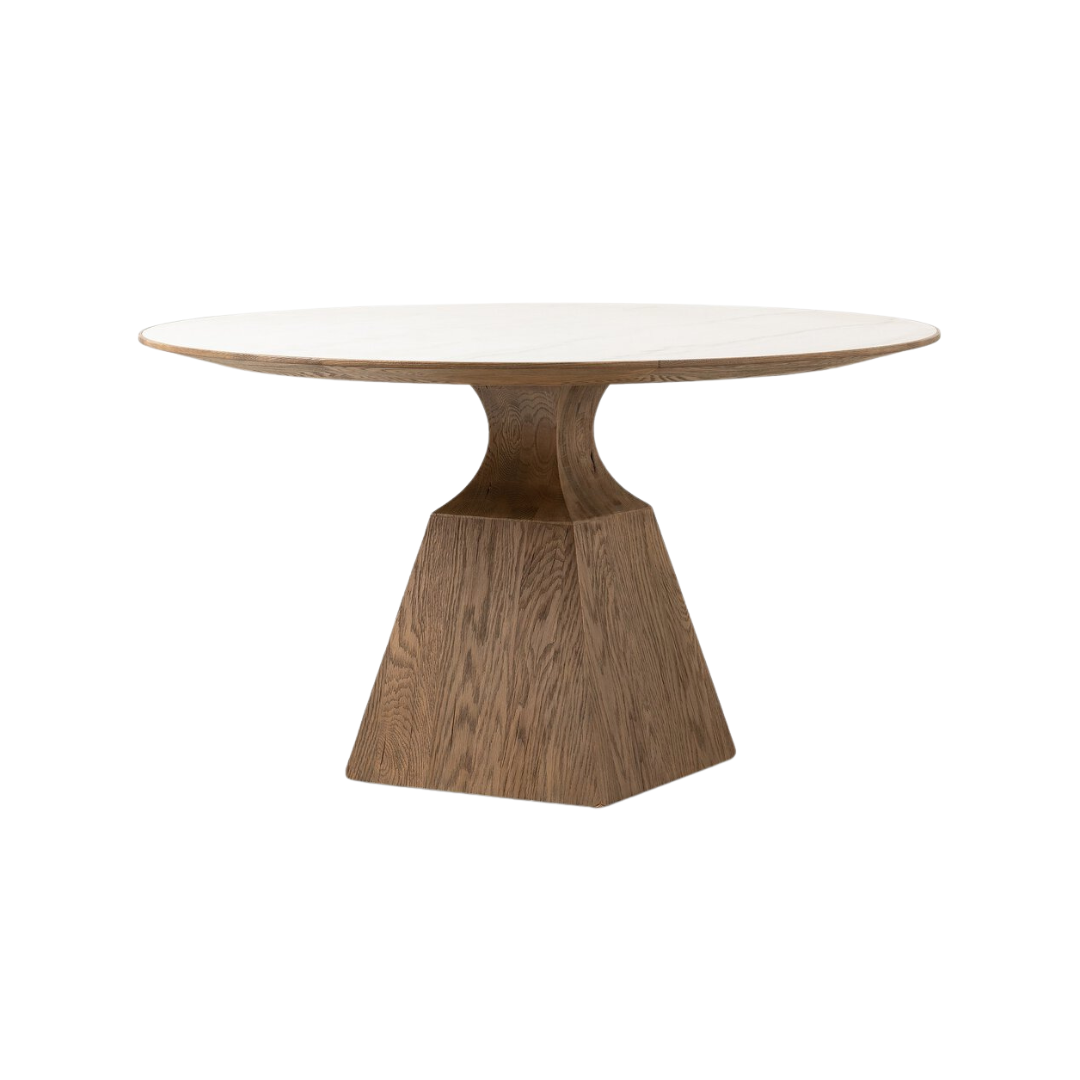 Senna Marble Round Dining Table