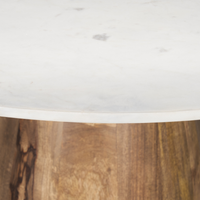 Allyson 48" Dining Table - Banswara White Marble