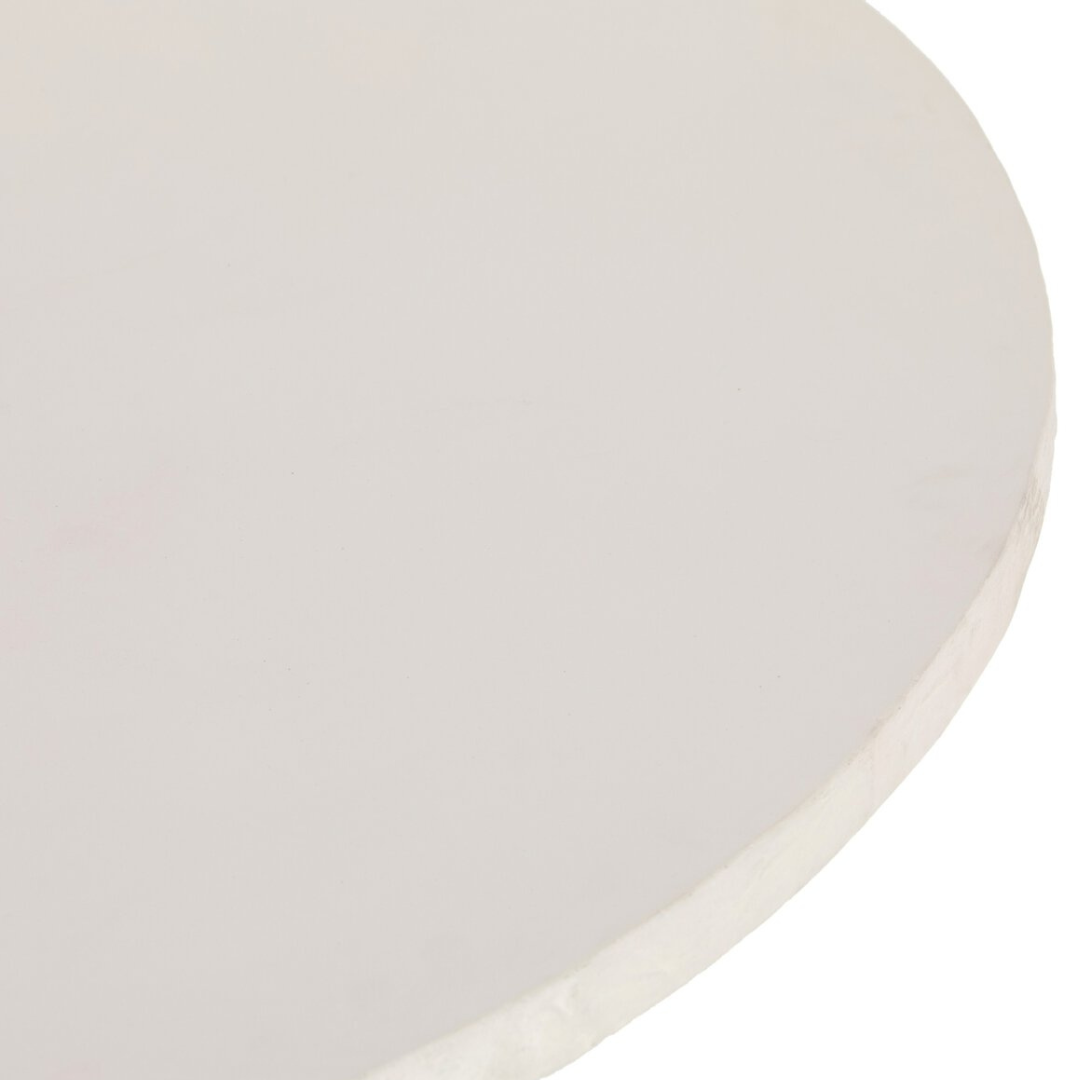 Prema Round Dining Table - Plaster Moulded