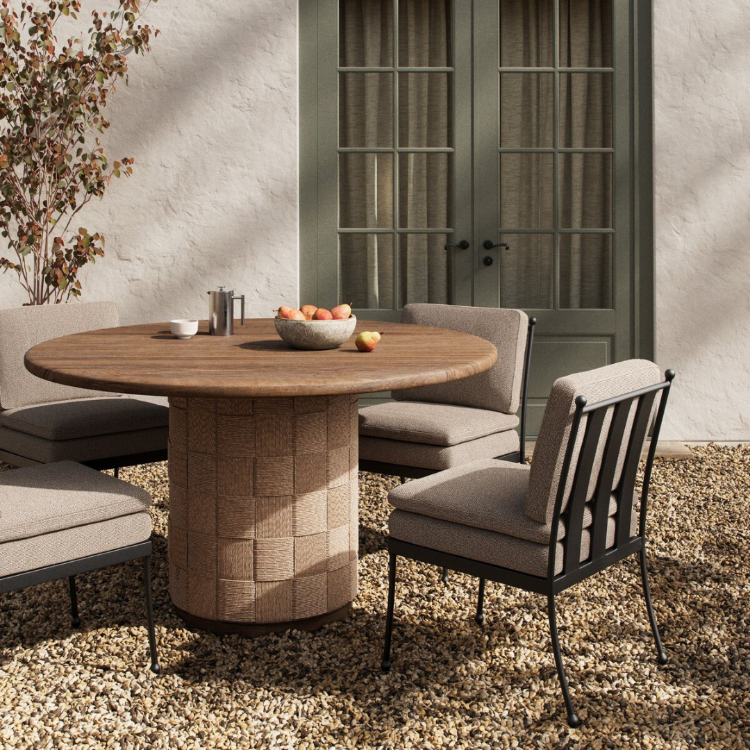 Brynja Outdoor Round Dining Table 60"