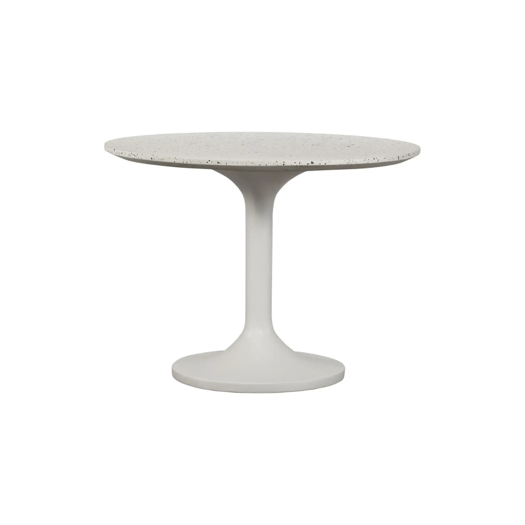 Teyo Outdoor Cafe Table White Terrazzo