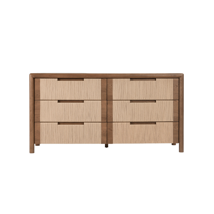 Casa Oak Veneer 6-Drawer Dresser