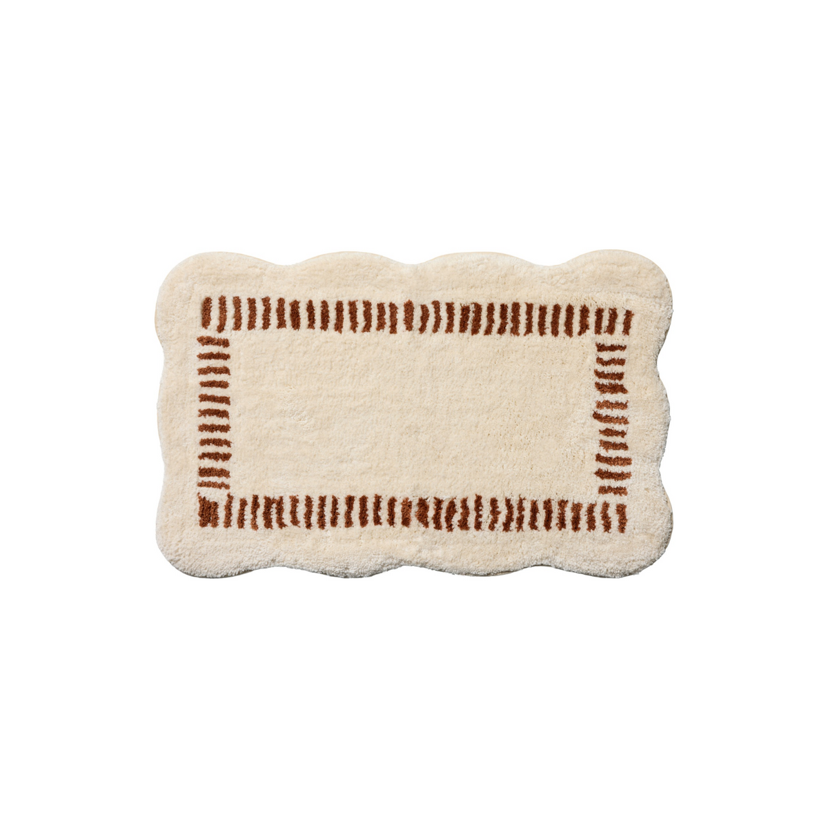 Valerie (Chris Loves Julia × Loloi) VLR-01 Bath Mat [Ivory/Brick]