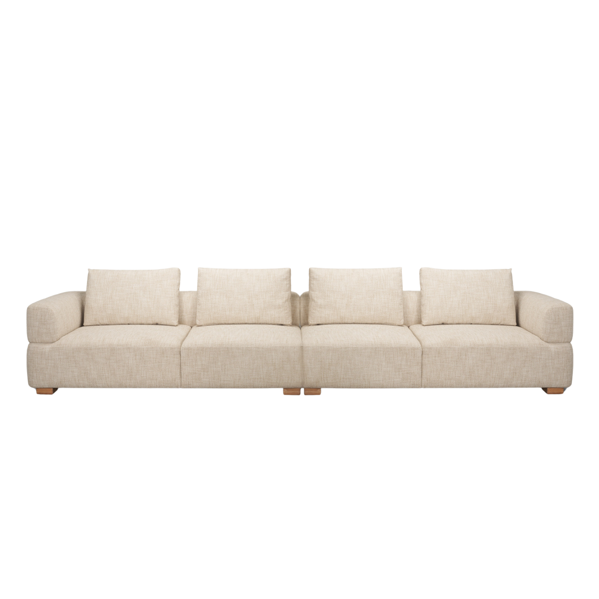 Warner 2-Piece Long Sofa [Beige]