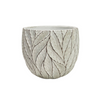 Embossed White Vase