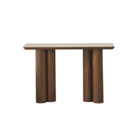 Shae Travertine Console Table