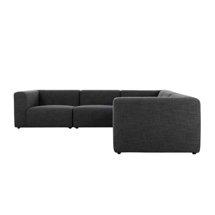 Lawndale 5-Piece Sectional [Saxon Charcoal]