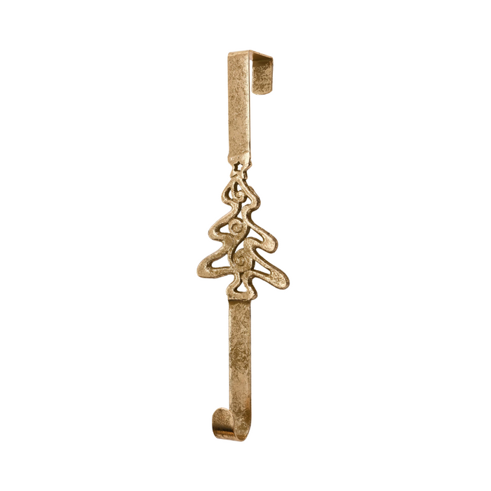 Gold Iron Tree Wreath Hanger