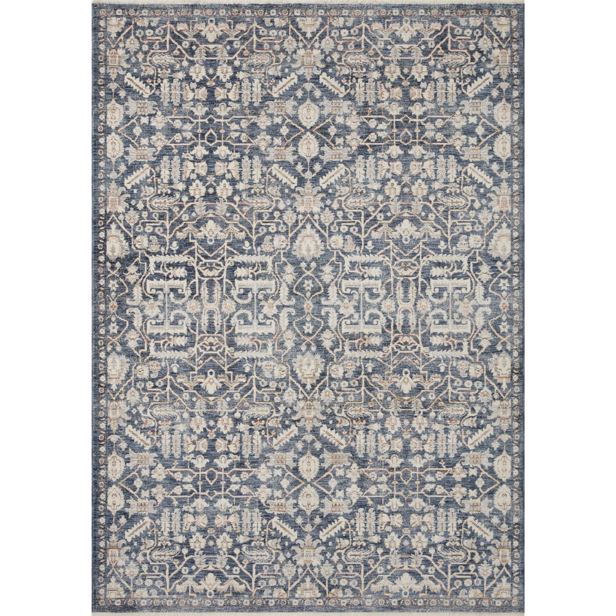 Zuma (Amber Lewis × Loloi) ZUM-02 Rug [Blue/Ivory]