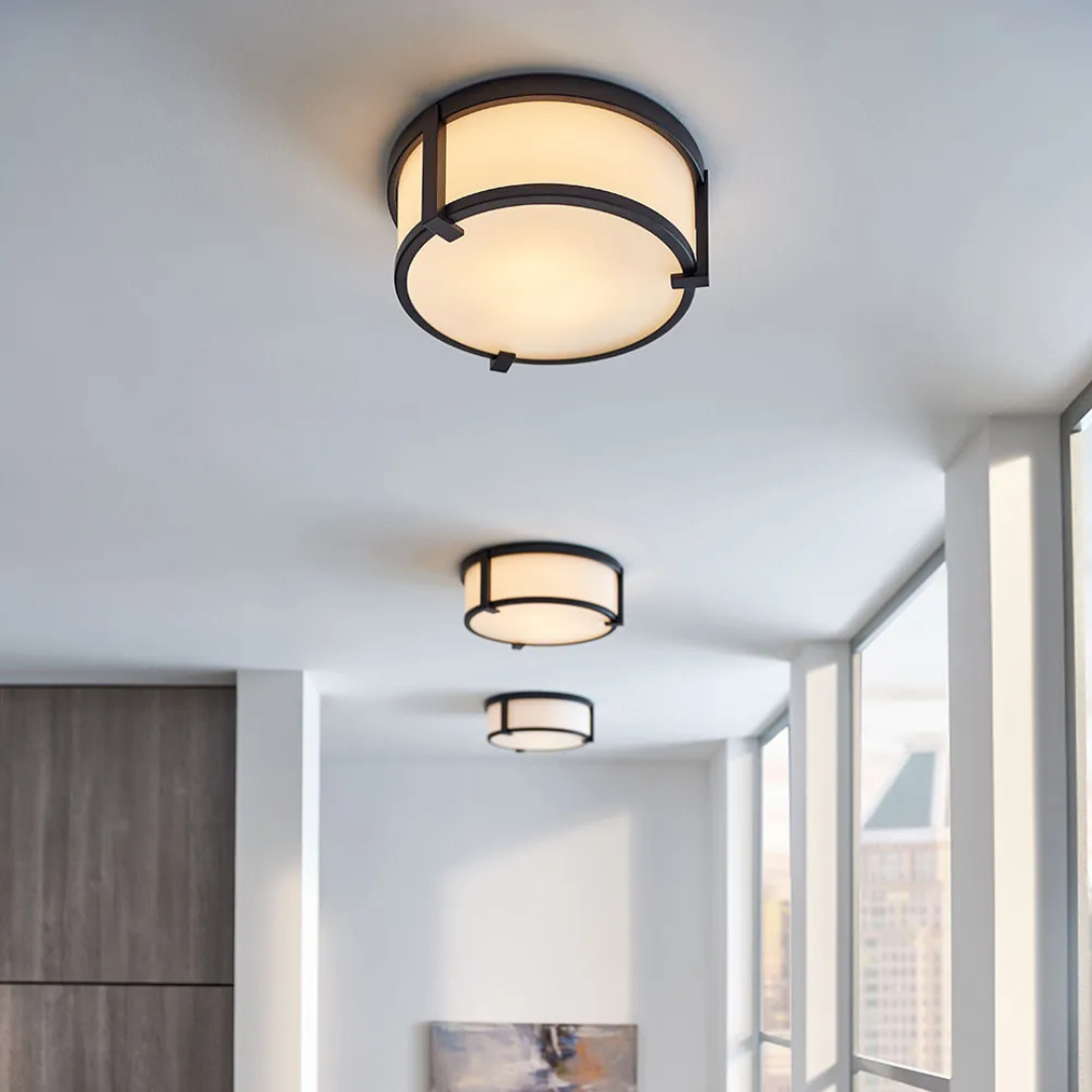 Lowell 16" Flush Mount [Etched Glass]