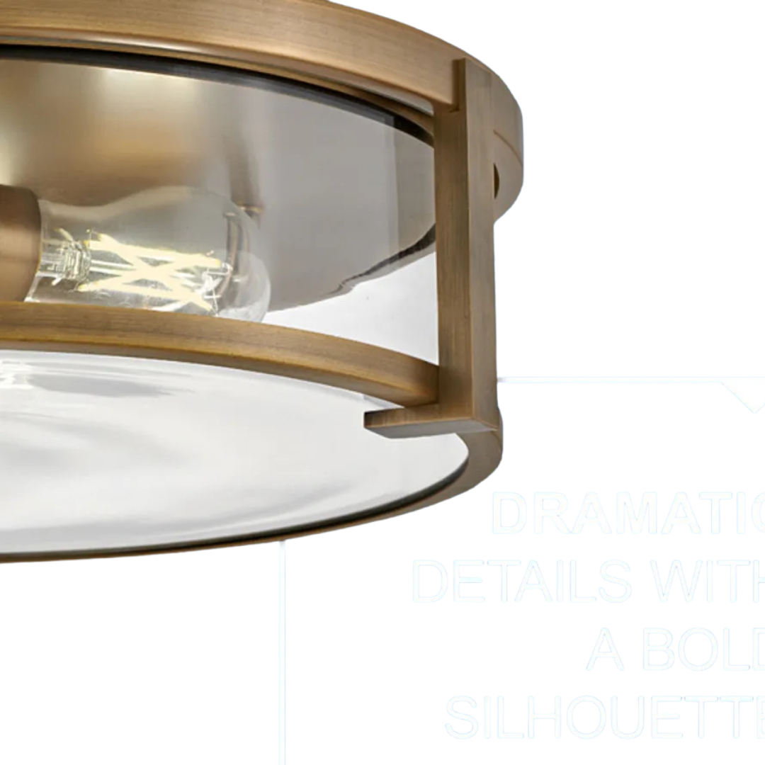 Lowell 16" Flush Mount [Clear Glass]