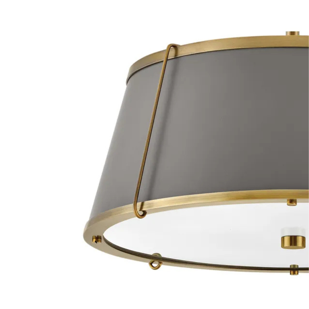 Clarke 15" Semi-Flush Mount