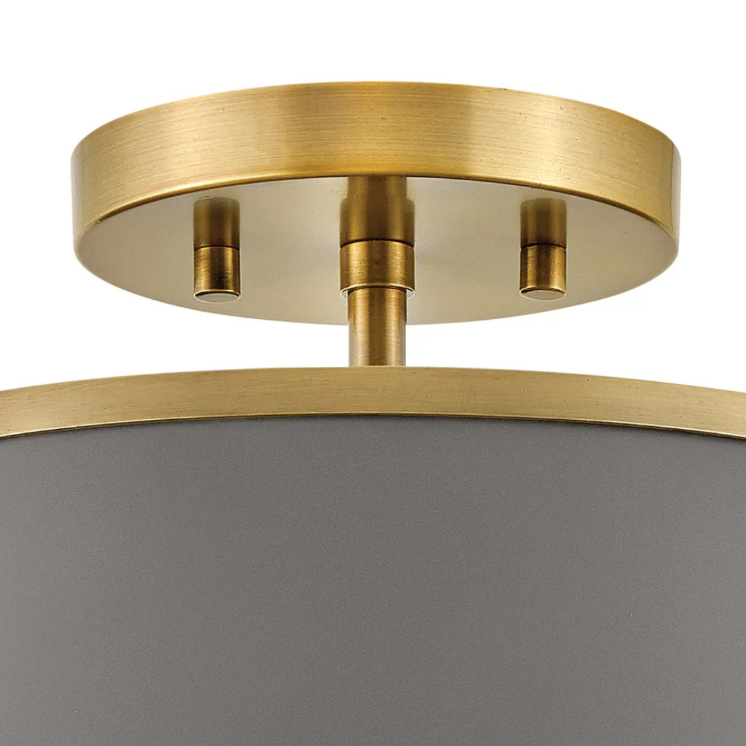 Clarke 15" Semi-Flush Mount