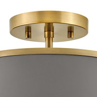 Clarke 15" Semi-Flush Mount