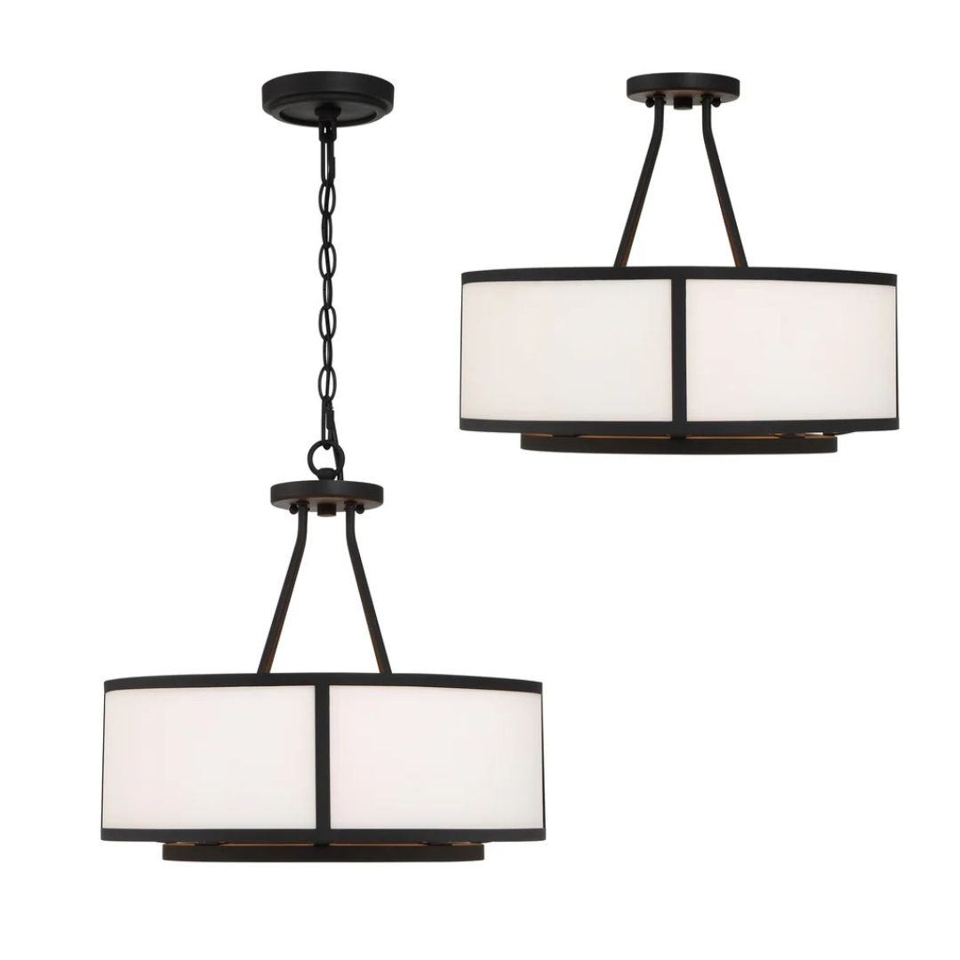 Bryant 4 Light Convertible Semi Flush
