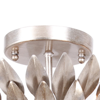 Broche 4 Light Florette Semi Flush Mount