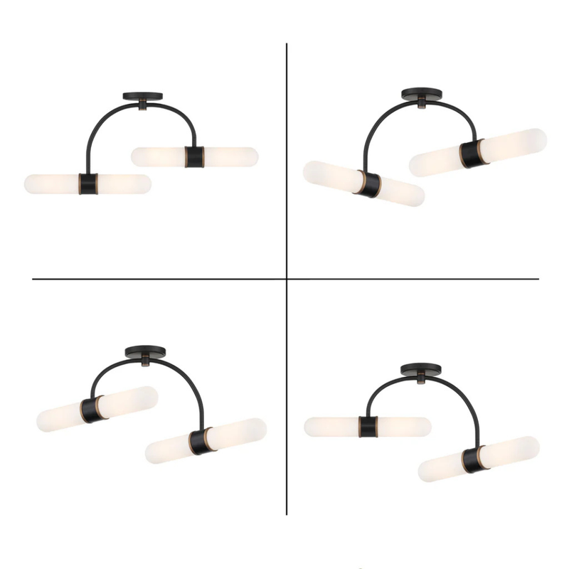 Capsule 4 Light Semi Flush