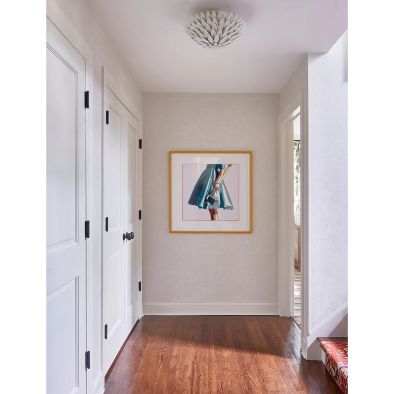 Broche 4 Light Florette Semi Flush Mount