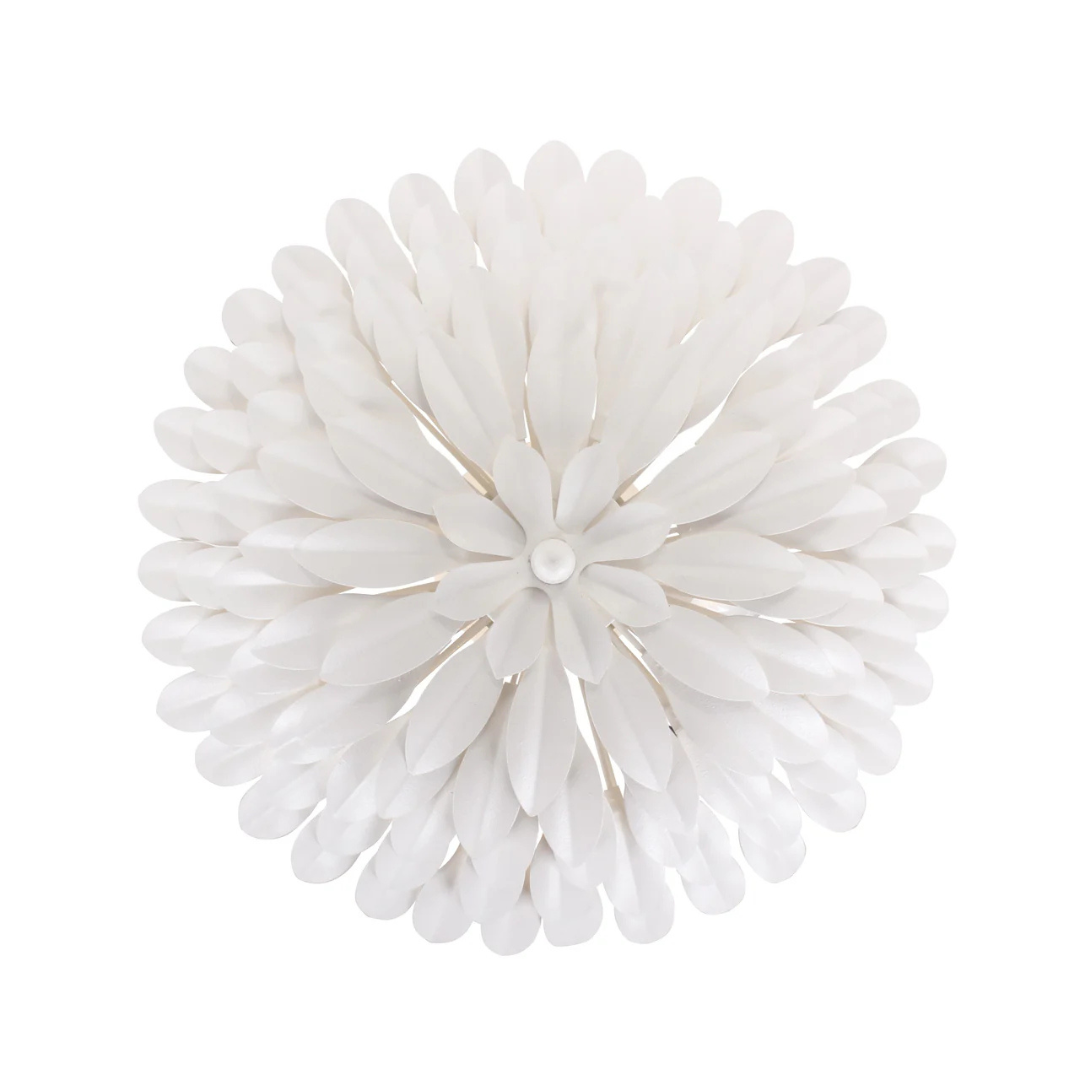 Broche 4 Light Florette Semi Flush Mount