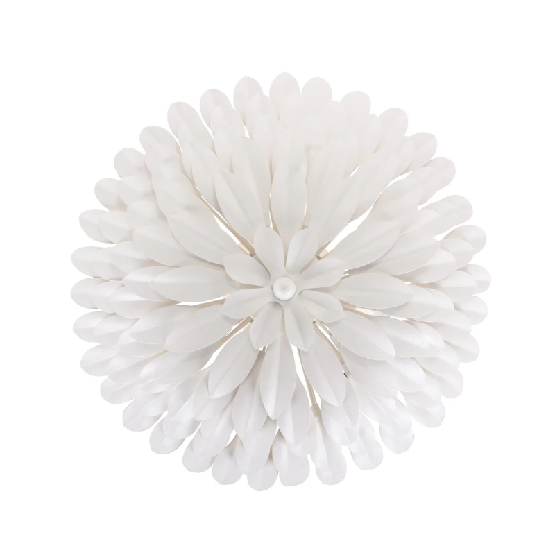 Broche 4 Light Florette Semi Flush Mount