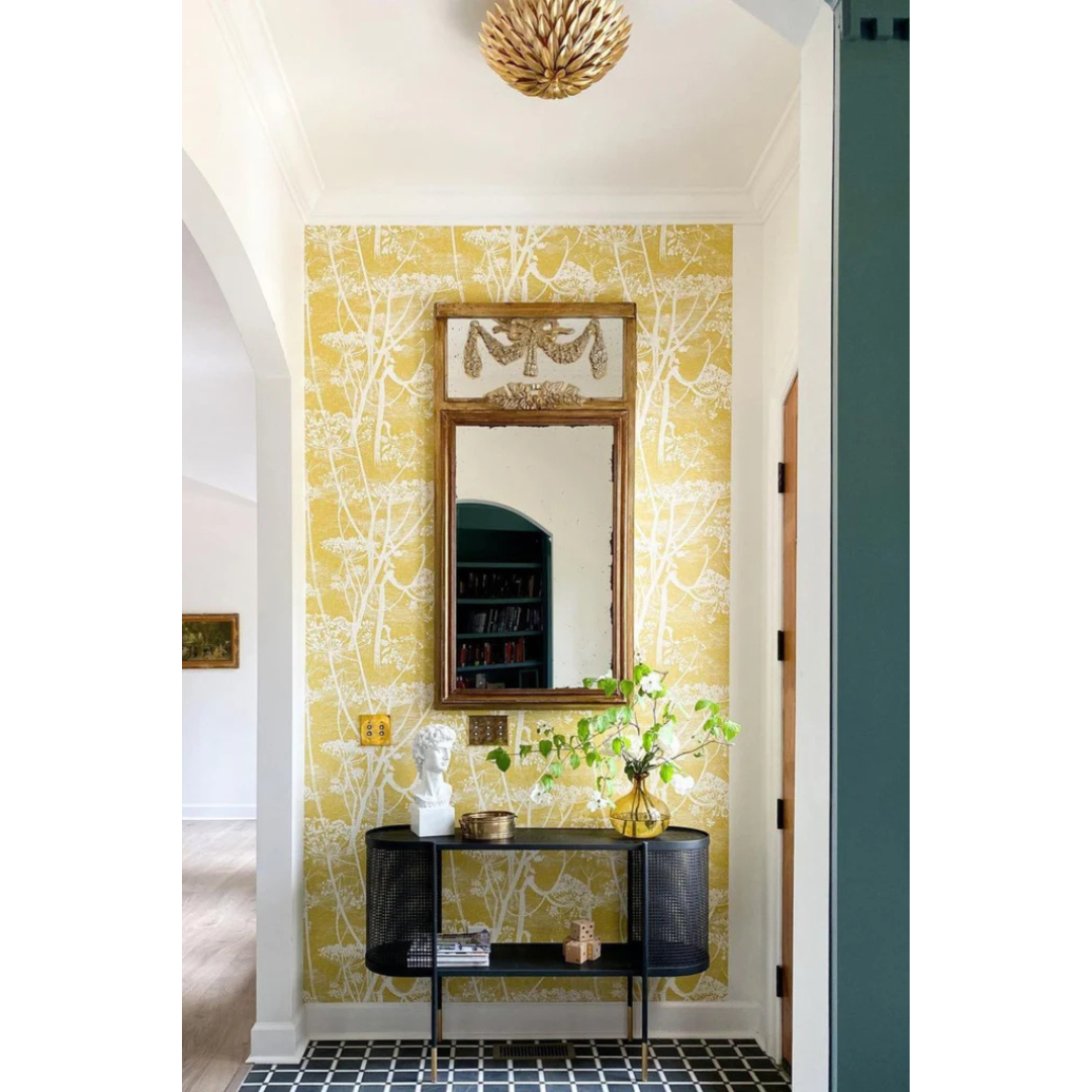 Broche 4 Light Florette Semi Flush Mount