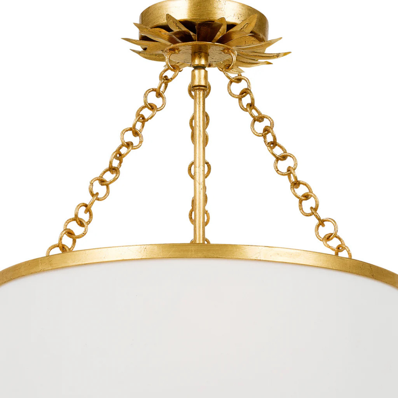 Broche 3 Light Convertible Semi Flush