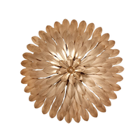 Broche 4 Light Florette Semi Flush Mount