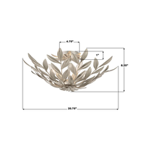 Broche 4 Light Semi Flush Mount