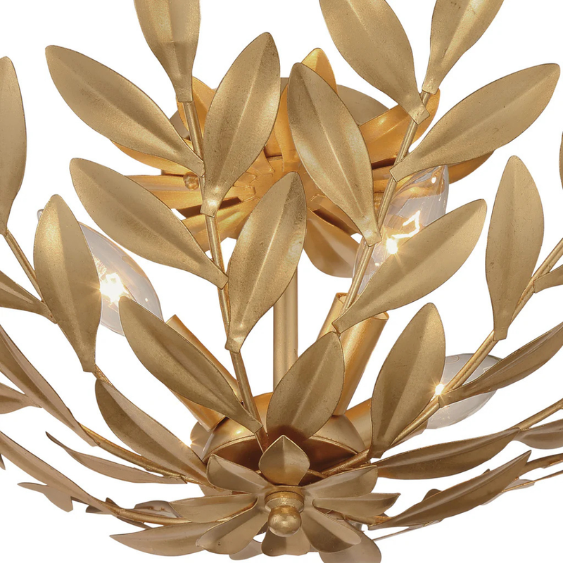 Broche 4 Light Semi Flush Mount