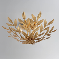 Broche 4 Light Semi Flush Mount