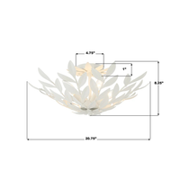 Broche 4 Light Semi Flush Mount