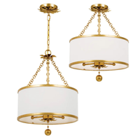 Broche 3 Light Convertible Semi Flush