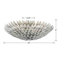 Broche 6 Light Florette Semi Flush