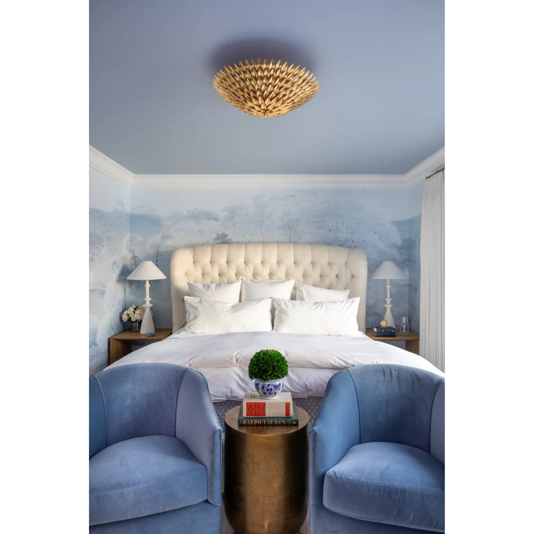 Broche 6 Light Florette Semi Flush