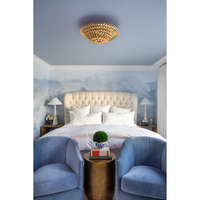 Broche 6 Light Florette Semi Flush